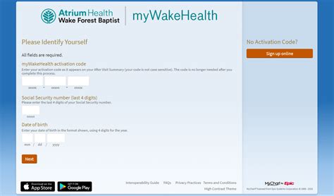 Once verified, we will mail your code to the address indicated above. . Mywakehealth activation code